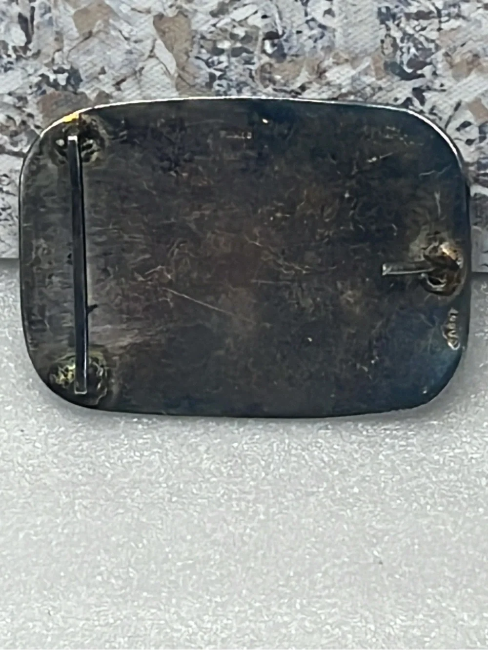 Belt Buckle Southwestern Eagle Crushed Turquoise Inlay